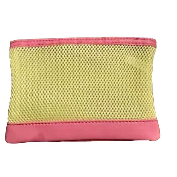 Ipsy Glam Bag June 2023 3D LOVE Zipper Pink Yellow Empty Glambag - Picture 1 of 2